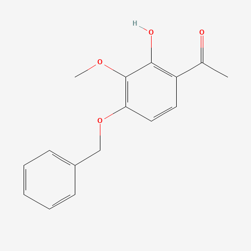 1-(2-hydroxy-3-methoxy-4-phenylmethoxyphenyl)ethanone (CAS: 52249-85-1) - Chemical Structure and Molecular Formula 