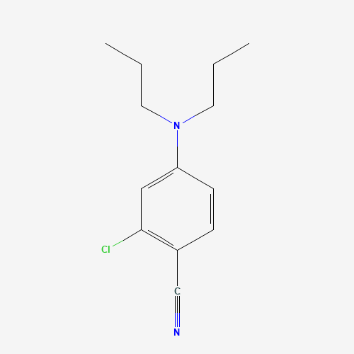 2-chloro-4-(dipropylamino)benzonitrile (CAS: 821776-69-6) - Chemical Structure and Molecular Formula 