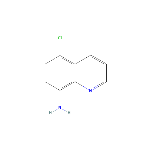 5-chloroquinolin-8-amine (CAS: 5432-09-7) - Chemical Structure and Molecular Formula 