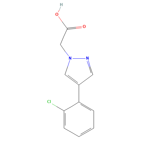 2-[4-(2-chlorophenyl)pyrazol-1-yl]acetic acid (CAS: 1268140-51-7) - Related Chemical Product