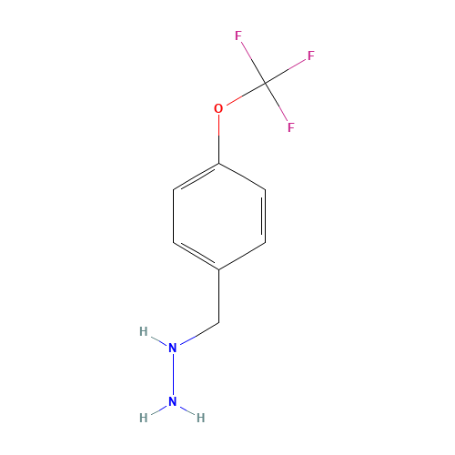 [4-(trifluoromethoxy)phenyl]methylhydrazine (CAS: 51887-20-8) - Chemical Structure and Molecular Formula 