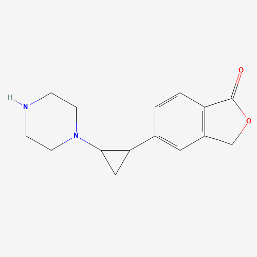 5-(2-piperazin-1-ylcyclopropyl)-3H-2-benzofuran-1-one (CAS: 1374573-04-2) - Related Chemical Product