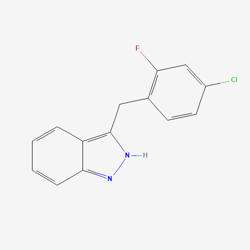 3-[(4-chloro-2-fluorophenyl)methyl]-2H-indazole (CAS: 1402892-63-0) - Related Chemical Product