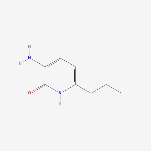 3-amino-6-propyl-1H-pyridin-2-one (CAS: 90197-13-0) - Chemical Structure and Molecular Formula 