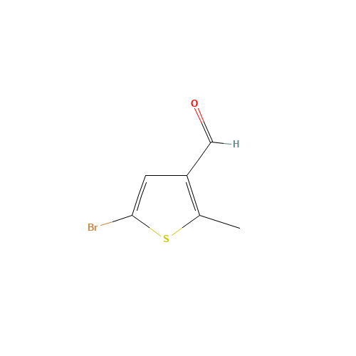 5-bromo-2-methylthiophene-3-carbaldehyde (CAS: 1369356-10-4) - Chemical Structure and Molecular Formula 