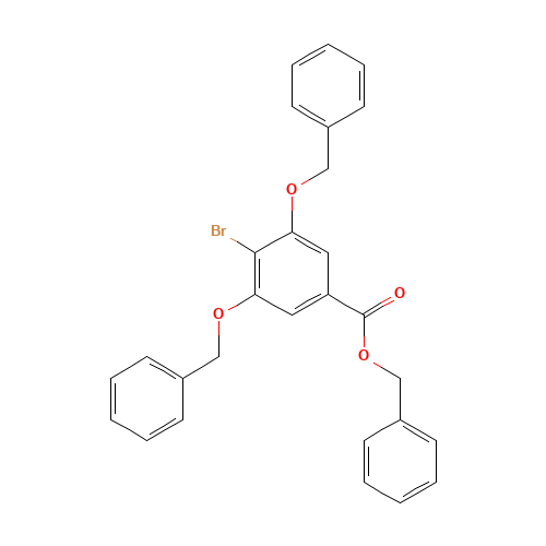 benzyl 4-bromo-3,5-bis(phenylmethoxy)benzoate (CAS: 158585-09-2) - Related Chemical Product
