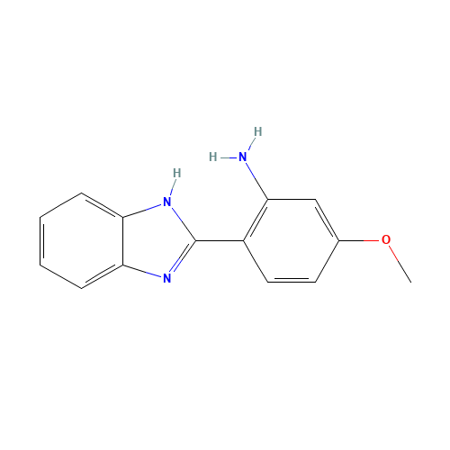 2-(1H-benzimidazol-2-yl)-5-methoxyaniline (CAS: 942614-36-0) - Chemical Structure and Molecular Formula 