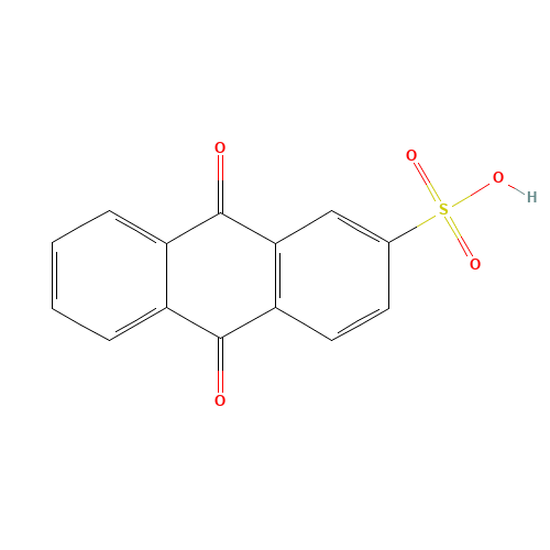 9,10-dioxoanthracene-2-sulfonic acid (CAS: 84-48-0) - Chemical Structure and Molecular Formula 