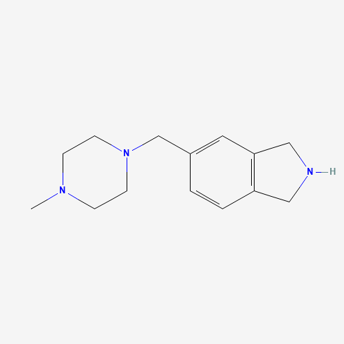 5-[(4-methylpiperazin-1-yl)methyl]-2,3-dihydro-1H-isoindole (CAS: 912999-93-0) - Chemical Structure and Molecular Formula 