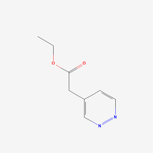 ethyl 2-pyridazin-4-ylacetate (CAS: 847375-35-3) - Chemical Structure and Molecular Formula 