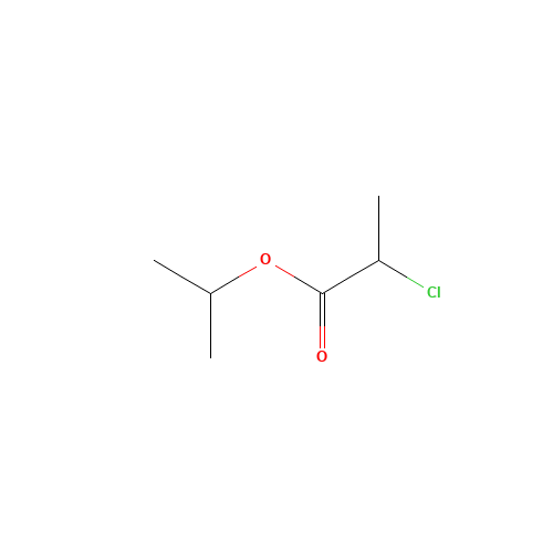 propan-2-yl 2-chloropropanoate (CAS: 40058-87-5) - Chemical Structure and Molecular Formula 