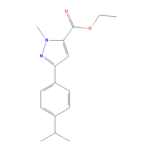 ethyl 2-methyl-5-(4-propan-2-ylphenyl)pyrazole-3-carboxylate (CAS: 852815-00-0) - Related Chemical Product