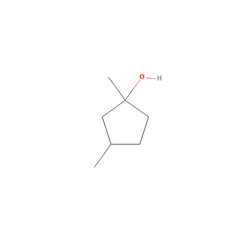 1,3-dimethylcyclopentan-1-ol (CAS: 19550-46-0) - Chemical Structure and Molecular Formula 