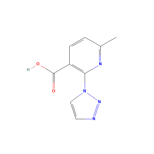 6-methyl-2-(triazol-1-yl)pyridine-3-carboxylic acid (CAS: 1293285-45-6) - Related Chemical Product