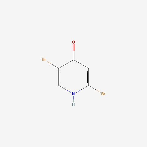 2,5-dibromo-1H-pyridin-4-one (CAS: 1033203-55-2) - Chemical Structure and Molecular Formula 