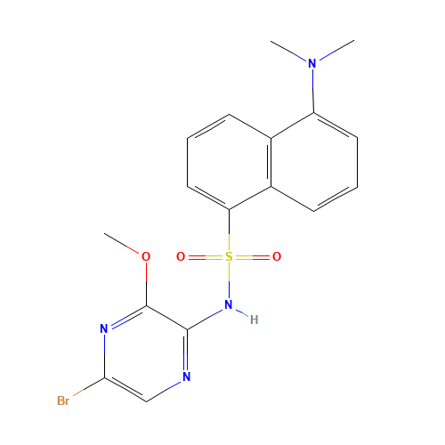 N-(5-bromo-3-methoxypyrazin-2-yl)-5-(dimethylamino)naphthalene-1-sulfonamide (CAS: 173253-41-3) - Related Chemical Product