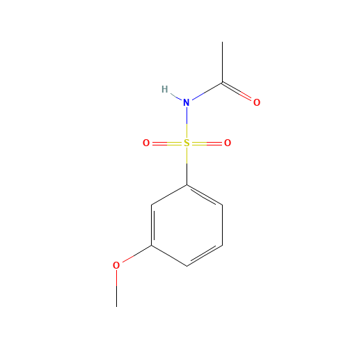 N-(3-methoxyphenyl)sulfonylacetamide (CAS: 1219741-35-1) - Chemical Structure and Molecular Formula 