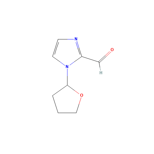1-(oxolan-2-yl)imidazole-2-carbaldehyde (CAS: 1235864-54-6) - Chemical Structure and Molecular Formula 