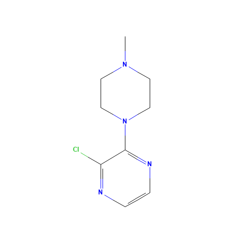 2-chloro-3-(4-methylpiperazin-1-yl)pyrazine (CAS: 313657-05-5) - Chemical Structure and Molecular Formula 