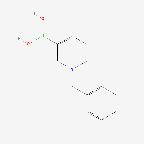 (1-benzyl-3,6-dihydro-2H-pyridin-5-yl)boronic acid (CAS: 1401448-32-5) - Chemical Structure and Molecular Formula 