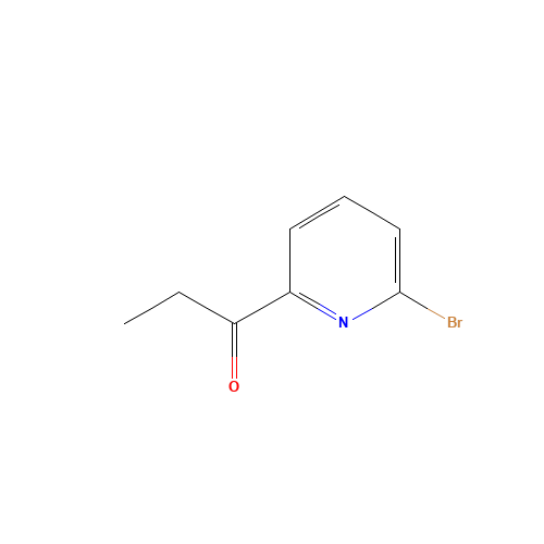 1-(6-bromopyridin-2-yl)propan-1-one (CAS: 341556-25-0) - Chemical Structure and Molecular Formula 