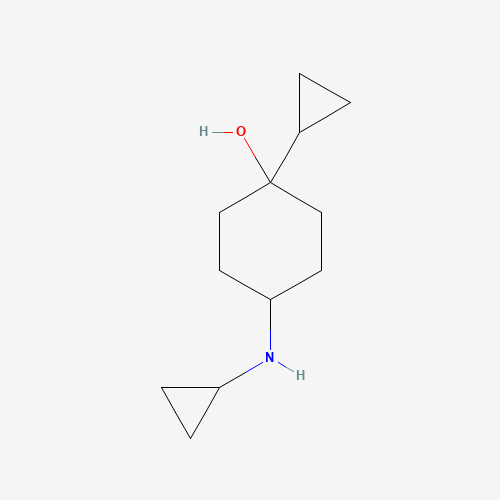 1-cyclopropyl-4-(cyclopropylamino)cyclohexan-1-ol (CAS: 1006685-71-7) - Chemical Structure and Molecular Formula 