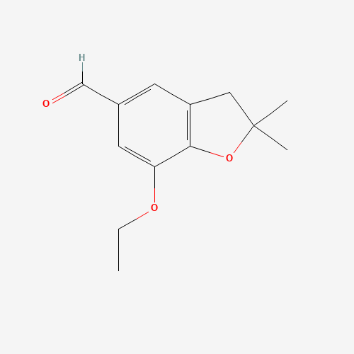 7-ethoxy-2,2-dimethyl-3H-1-benzofuran-5-carbaldehyde (CAS: 363185-20-0) - Related Chemical Product