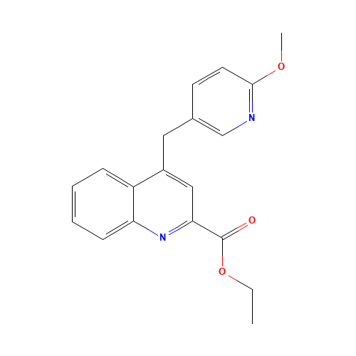 ethyl 4-[(6-methoxypyridin-3-yl)methyl]quinoline-2-carboxylate (CAS: 1314141-50-8) - Related Chemical Product