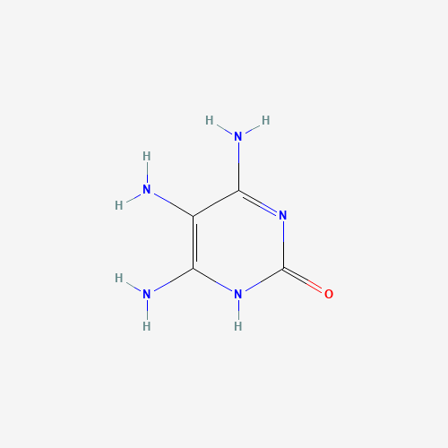 4,5,6-triamino-1H-pyrimidin-2-one (CAS: 22715-34-0) - Chemical Structure and Molecular Formula 