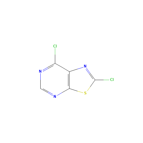 2,7-dichloro-[1,3]thiazolo[5,4-d]pyrimidine (CAS: 19602-61-0) - Chemical Structure and Molecular Formula 