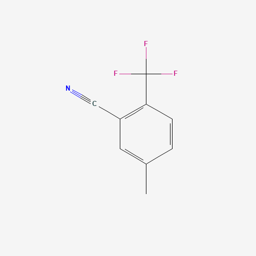 5-methyl-2-(trifluoromethyl)benzonitrile (CAS: 886502-61-0) - Chemical Structure and Molecular Formula 