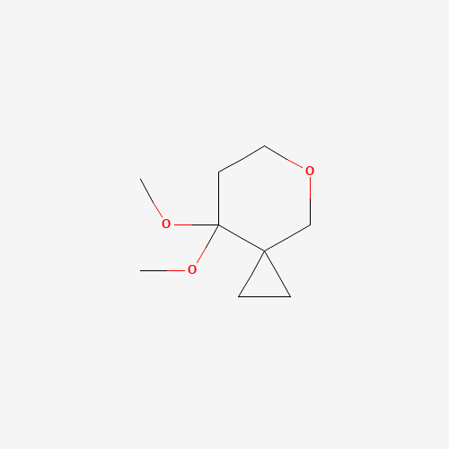 8,8-dimethoxy-5-oxaspiro[2.5]octane (CAS: 1421066-11-6) - Chemical Structure and Molecular Formula 