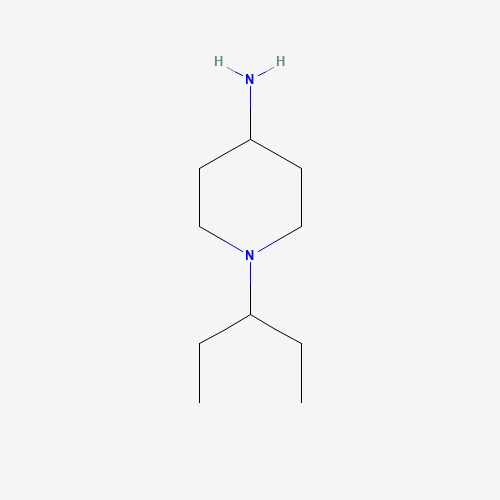 1-pentan-3-ylpiperidin-4-amine (CAS: 1016815-87-4) - Chemical Structure and Molecular Formula 