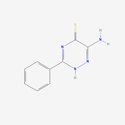6-amino-3-phenyl-2H-1,2,4-triazine-5-thione (CAS: 89730-60-9) - Chemical Structure and Molecular Formula 