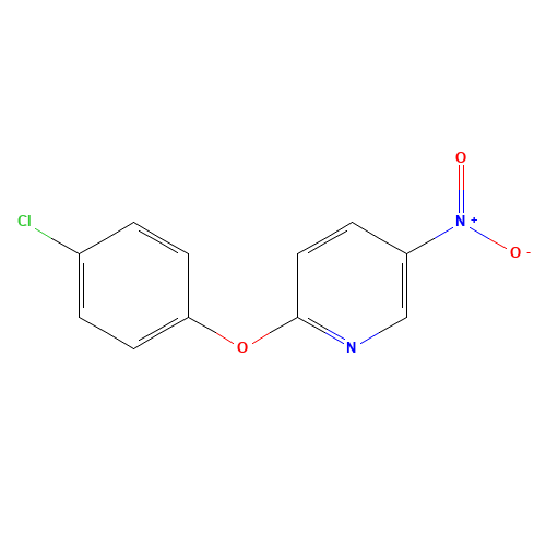 2-(4-chlorophenoxy)-5-nitropyridine (CAS: 28232-30-6) - Chemical Structure and Molecular Formula 