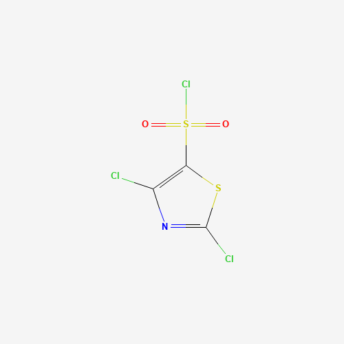 2,4-dichloro-1,3-thiazole-5-sulfonyl chloride (CAS: 124789-77-1) - Chemical Structure and Molecular Formula 