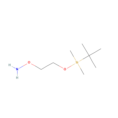 O-[2-[tert-butyl(dimethyl)silyl]oxyethyl]hydroxylamine (CAS: 152361-26-7) - Chemical Structure and Molecular Formula 