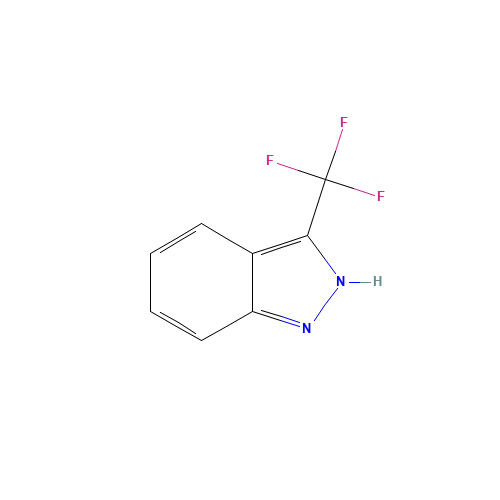 3-(trifluoromethyl)-2H-indazole (CAS: 57631-05-7) - Chemical Structure and Molecular Formula 