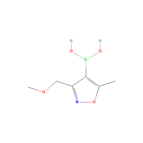 [3-(methoxymethyl)-5-methyl-1,2-oxazol-4-yl]boronic acid (CAS: 1000894-08-5) - Chemical Structure and Molecular Formula 