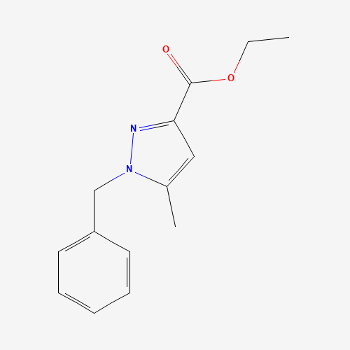 ethyl 1-benzyl-5-methylpyrazole-3-carboxylate (CAS: 17607-81-7) - Chemical Structure and Molecular Formula 