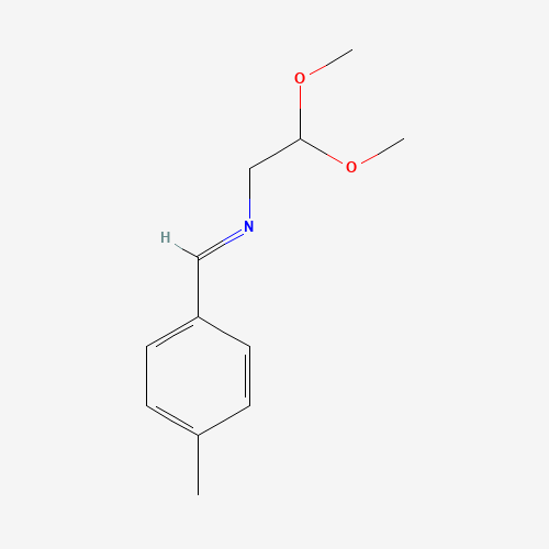N-(2,2-dimethoxyethyl)-1-(4-methylphenyl)methanimine (CAS: 54879-70-8) - Chemical Structure and Molecular Formula 