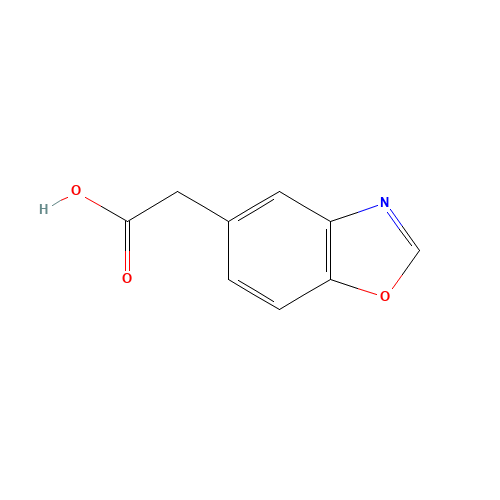 2-(1,3-benzoxazol-5-yl)acetic acid (CAS: 153810-37-8) - Chemical Structure and Molecular Formula 