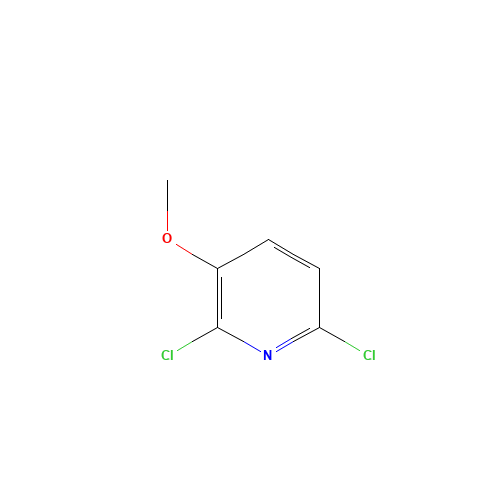 2,6-dichloro-3-methoxypyridine (CAS: 1214340-74-5) - Chemical Structure and Molecular Formula 