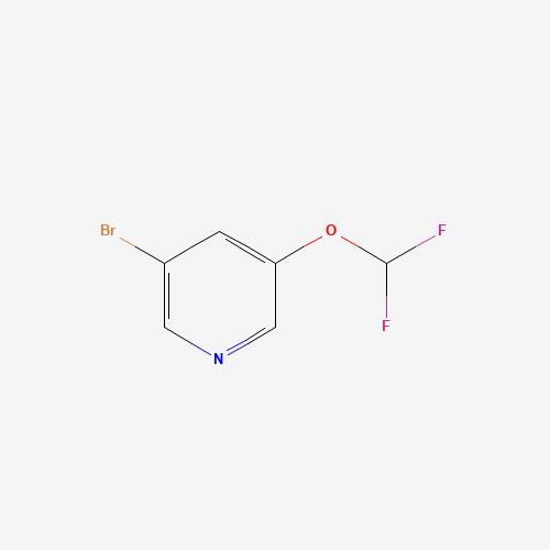 3-bromo-5-(difluoromethoxy)pyridine (CAS: 342602-27-1) - Chemical Structure and Molecular Formula 