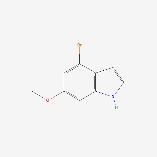 4-bromo-6-methoxy-1H-indole (CAS: 393553-55-4) - Chemical Structure and Molecular Formula 