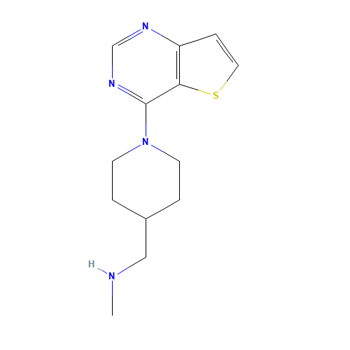 N-methyl-1-(1-thieno[3,2-d]pyrimidin-4-ylpiperidin-4-yl)methanamine (CAS: 921939-04-0) - Related Chemical Product