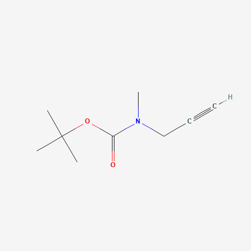 tert-butyl N-methyl-N-prop-2-ynylcarbamate (CAS: 124045-51-8) - Chemical Structure and Molecular Formula 