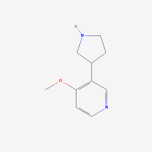 4-methoxy-3-pyrrolidin-3-ylpyridine (CAS: 1234482-75-7) - Chemical Structure and Molecular Formula 