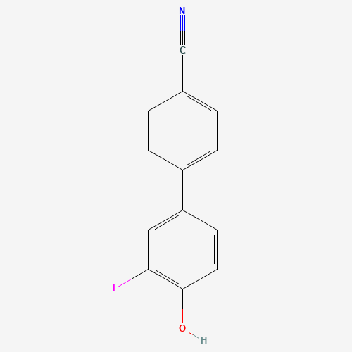 4-(4-hydroxy-3-iodophenyl)benzonitrile (CAS: 460746-47-8) - Chemical Structure and Molecular Formula 