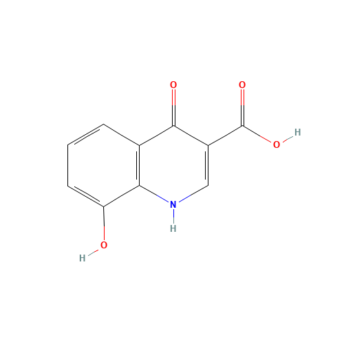 8-hydroxy-4-oxo-1H-quinoline-3-carboxylic acid (CAS: 1131580-58-9) - Chemical Structure and Molecular Formula 